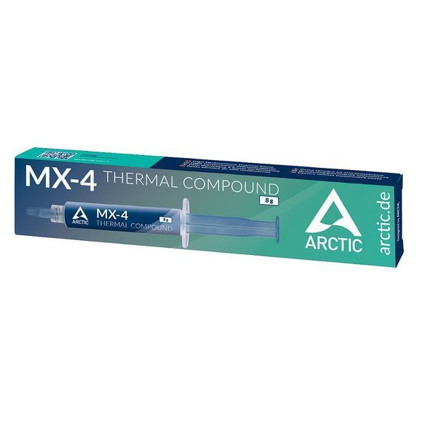 Arctic MX-4 Thermal Compound 2019 Edition 8g, Thermal Conductivity 8.5 W/(mK), Viscosity 870 poise, Density 2.50 g/cm3 ACTCP00008B 25727 DOXYTERRA.md foto