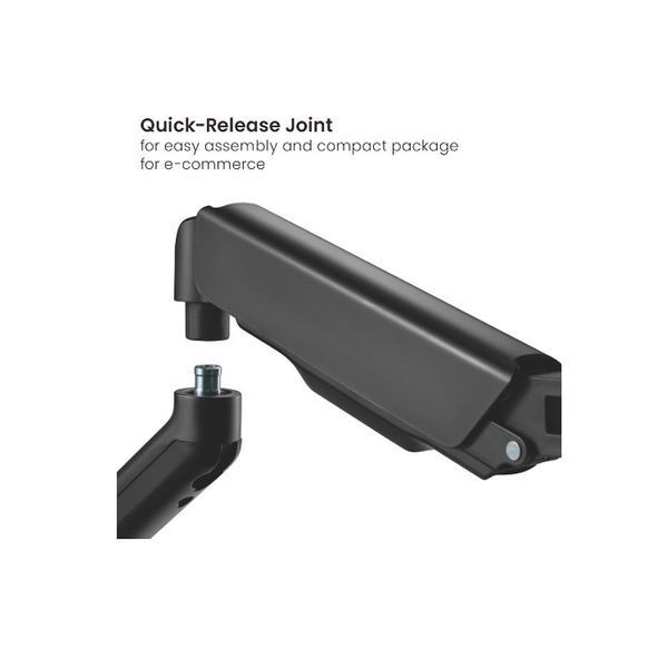 Крепление мониторов Brateck LDT46-C024 Spring-Assisted Dual Monitor Arm, for 2 monitors, Clamp-on, 17"-32", Tilt Range +90&deg; ~ -90&deg;; Swivel Range +90&deg; ~ -90&deg;; Screeen Rotation 360&deg;, VESA: 75x75, 100x100, Arm Extend: 450mm  30916 DOXYTERRA.md фото