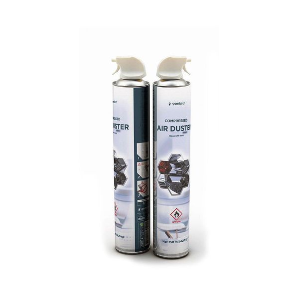 Gembird Compressed air 750ml (CK-CAD-FL750-01), Extension tube for precision-dusting 29727 фото