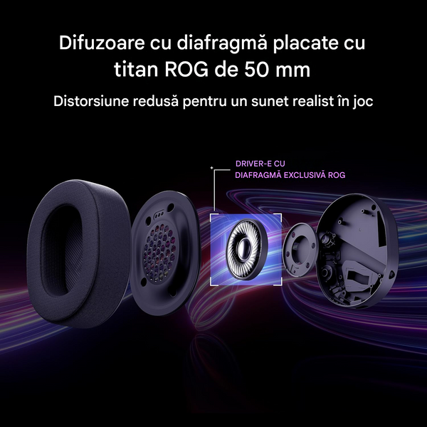 Casti gaming fara fir Gaming Wireless Headset Asus ROG Pelta A501 Black, 20000 Hz, 100 - 10000 Hz, RGB Effect, 90YH0410-BHUA00  262562 DOXYTERRA.md foto