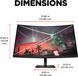 Monitor 31.5 HP OMEN 32c Black, Curved-VA, 2560x1440 WQHD, 165Hz, FreeSync, 1msGTG, 400cd, HDMI+DP 247281 foto 10 DOXYTERRA.md