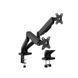 Крепление мониторов Brateck LDT46-C024 Spring-Assisted Dual Monitor Arm, for 2 monitors, Clamp-on, 17"-32", Tilt Range +90&deg; ~ -90&deg;; Swivel Range +90&deg; ~ -90&deg;; Screeen Rotation 360&deg;, VESA: 75x75, 100x100, Arm Extend: 450mm  30916 фото 1 DOXYTERRA.md