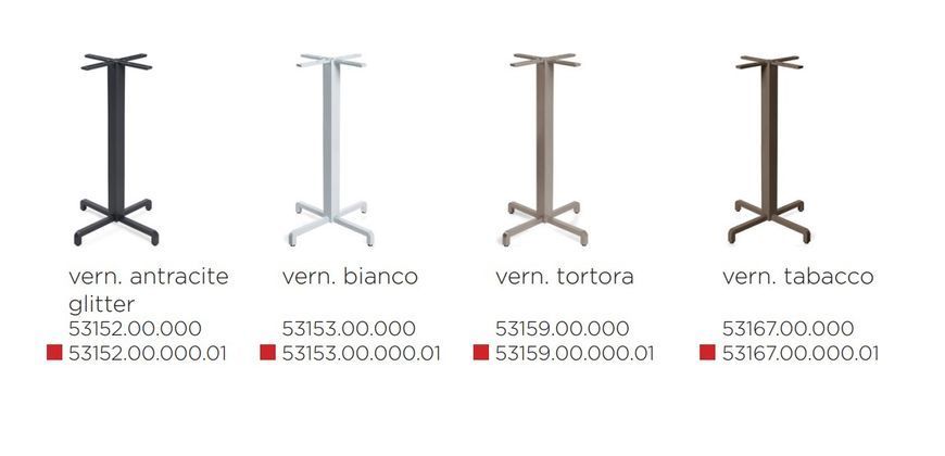 Подстолье металлическое Nardi BASE FIORE HIGH vern. tabacco 53167.00.000 31502 DOXYTERRA.md фото