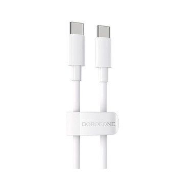 Кабель Borofone BX44 Type-C to Type-C high-energy 100W charging data cable (2m), white 737212 30517 DOXYTERRA.md фото