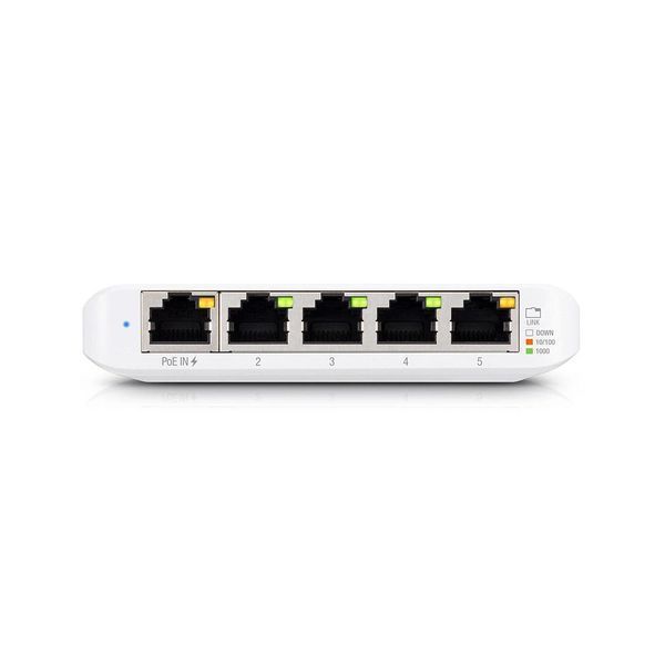 Коммутатор Ubiquiti UniFi Switch 5-ports (USW-Flex-Mini), 5x10/100/1000 Mbps RJ45 Ports, Powered by 802.3af/at PoE or USB Type C, Non-Blocking Throughput: 5 Gbps, Switching Capacity: 10 Gbps (retelistica switch/сетевой коммутатор) 28713 DOXYTERRA.md фото