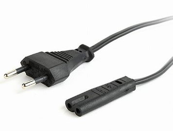 Gembird PC-184-VDE power cord with VDE approval, 1.8m, EU 2 pin input plug (cablu alimentare/кабель питания) 16549 фото