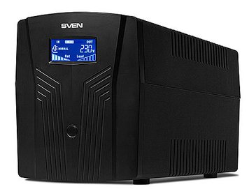 SVEN Power Pro 1500 Line-Interactive, 1500VA/900W, AVR, Input 175~280V, Output 220V +- 10%, LCD, Tel/fax/modem Protection, USB port (sursa neintreruptibila de energie/источник бесперебойного питания) 22712 foto