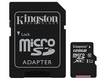 128GB Kingston Canvas Select Plus SDCS2/128GB microSDHC, 100MB/s, (Class 10 UHS-I) + Adapter MicroSD-SD (card de memorie/карта памяти) 26212 foto