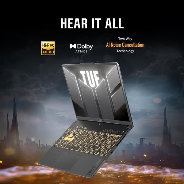 Laptop ASUS 16.0 TUF Gaming F16 FX607VJB Mecha Gray, Intel Core 5 210H, 16Gb, 512Gb, 3050 6Gb, GeForce RTX 3050 6Gb, 16.0 FHD (1920x1200) 144Hz AG, HDMI, Gbit Eth, 802.11ax, USB-C, USB-A, HD Web, No OS, Illum RGB Keyb, FX607VJB-RL103 33227 DOXYTERRA.md foto