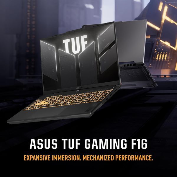 Laptop ASUS 16.0 TUF Gaming F16 FX607VJB Mecha Gray, Intel Core 5 210H, 16Gb, 512Gb, 3050 6Gb, GeForce RTX 3050 6Gb, 16.0 FHD (1920x1200) 144Hz AG, HDMI, Gbit Eth, 802.11ax, USB-C, USB-A, HD Web, No OS, Illum RGB Keyb, FX607VJB-RL103 33227 DOXYTERRA.md foto