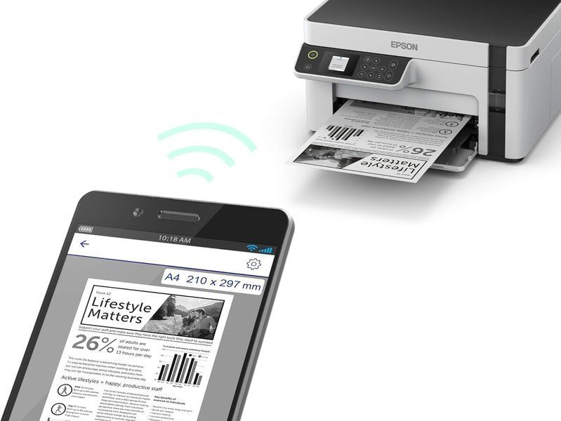 MFD Epson M2120 MFD, A4, Wi-Fi All-in-One Functions: Print, Scan, Copy, 1.440 x 720 DPI, USB, WiFi, Wi-Fi Direct 125322 DOXYTERRA.md foto