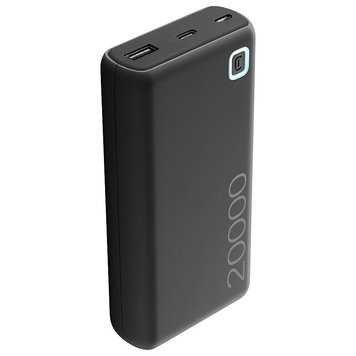 Внешний аккумулятор Cellularline ESSENCE 20000mAh Power Bank Black PBESSENCE20000K 30227 фото