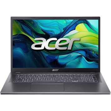 Laptop Acer 17.3 Aspire 17 A17-51M Steel Gray, Intel Core 7 150U, 16Gb, 512Gb, Intel Graphics, 17.3 FHD (1920x1080) AG, HDMI, 802.11ax, TB4, USB-A, FHD Web, FP, Linux, Illum Keyb, NX.J0JEU.005 258070 DOXYTERRA.md фото
