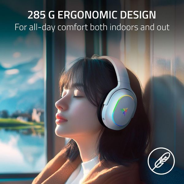 Наушники игровые Razer Gaming Headset Barracuda X Chroma White (RZ04-05220200-R3M1) 7.1 Surround Sound, Wireless 2.4Ghz + Bluetooth 5.3, 20 - 20,000 Hz, 32 ohm, 109 dB, Razer HyperClear Cardioid Mic, Razer Chroma RGB, Razer TriForce 40 mm Drivers 33781 DOXYTERRA.md фото