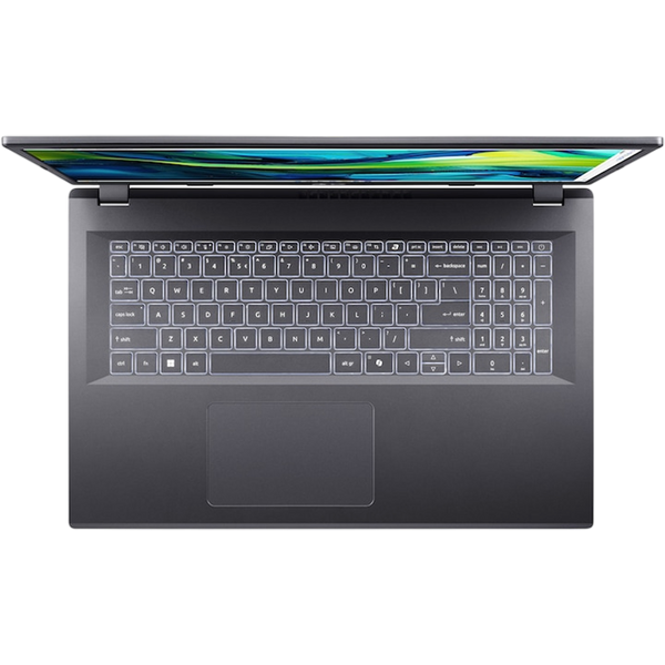 Laptop Acer 17.3 Aspire 17 A17-51M Steel Gray, Intel Core 7 150U, 16Gb, 512Gb, Intel Graphics, 17.3 FHD (1920x1080) AG, HDMI, 802.11ax, TB4, USB-A, FHD Web, FP, Linux, Illum Keyb, NX.J0JEU.005 258070 DOXYTERRA.md фото