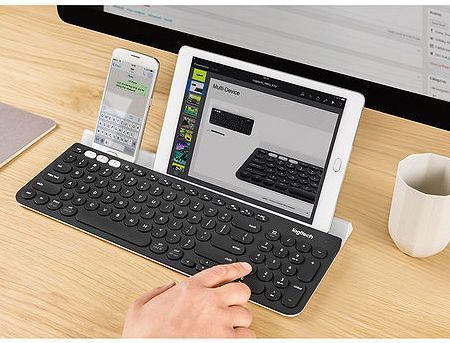 Tastatura Logitech K780 Dark Grey-Speckled White Multi-Device Wireless Keyboard, USB, 920-008043 (tastatura fara fir/беспроводная клавиатура) 25170 DOXYTERRA.md foto