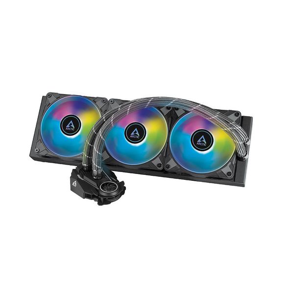 Sistem de racire cu lichid Arctic Liquid Freezer II 360 A-RGB Multi Compatible All-In-One CPU Water Cooler with A-RGB, Intel 1700, 1200, 115X, 2011-3, 2066, AMD AM5, AM4, VRM Fan: 40mm 1000–3000rpm, Pump: 800–2000rpm, 3x120mm A-RGB Fan 200–1800rpm, Fluid  31355 foto