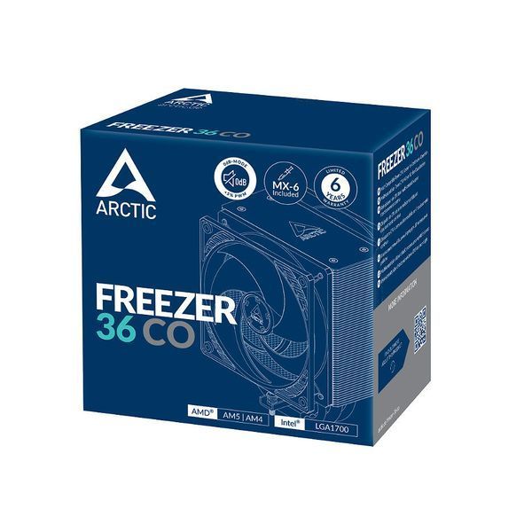 Cooler procesor Arctic Freezer 36 CO for AMD&Intel, Intel LGA1851/LGA1700, AMD AM4/AM5, 2 x FAN P12 PWM PST CO 120mm, 200-1800rpm PWM, Dual Ball Bearing, ACFRE00122A 31657 DOXYTERRA.md foto