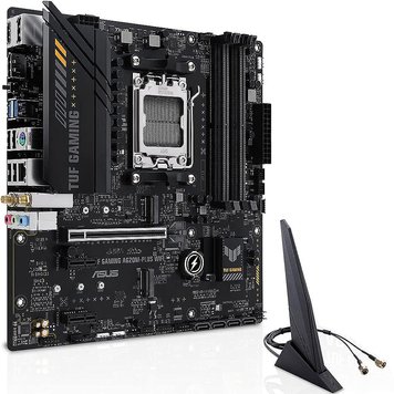 Материнская плата ASUS TUF GAMING A620M-PLUS WIFI AMD A620, AM5, Dual DDR5 7600+MHz, PCI-E 4.0/3.0 x16, HDMI/2xDisplayPort, USB Type-C, SATA&PCIe RAID, 2xM.2 PCIe 4.0 x4, SB 8-Ch., Wi-Fi 6 802.11ax, 2.5Gb Ethernet, Aura 31239 фото