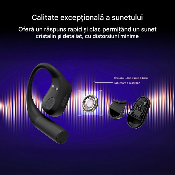 Casti gaming intraaurale fara fir Asus ROG Cetra O701 Black Gaming Wireless On-Ear Earbuds, 20000 Hz, 100 - 8000 Hz, RGB Effect, 90YH0450-BTUA00 262568 DOXYTERRA.md foto