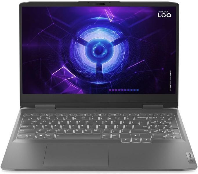 Laptop Lenovo 15.6 LOQ 15IRX9 Luna Grey, Intel Core i5-13450HX, 16Gb, 512Gb, GeForce RTX 4050 6Gb, 15.6 IPS FHD (1920x1080) 144Hz Non-glare, HDMI, Gbit Eth, 802.11ax, USB-C, USB 3.2, FHD Web, No OS, Illum Keyb, 83DV01CGRK 244551 DOXYTERRA.md foto