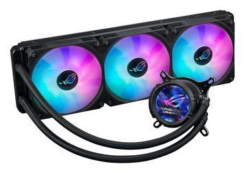 Кулер для процессора ASUS ROG STRIX LC III 360 ARGB LCD All-In-One CPU Liquid Cooler with LCD Display, Intel LGA 1851,1700,1200,115x, AMD AM5, AM4, ROG STRIX AF-12S ARGB Fan 3x120mm 800&ndash;2200rpm, Air Flow 70.38 CFM, 2.1" Full Color IPS LCD 32670 DOXYTERRA.md фото