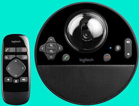 Logitech BCC950 ConferenceCam, Webcam Full HD 1080p 30fps video, Motorized pan, tilt and zoom, Speakerphone 220 Hz - 20 kHz, Remote for groups of 1-4, 960-000867 23930 foto