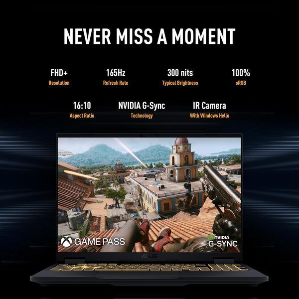 Laptop ASUS 16.0 TUF Gaming F16 FX608JHR Jaeger Gray, Intel Core i7-14650HX, 16Gb, 1Tb, GeForce RTX 5050 8Gb, 16.0 FHD+ (1920x1200) 165Hz Non-glare, HDMI, Gbit Eth, 802.11ax, TB4, USB-C, USB-A, IR FHD Web, No OS, Illum RGB Keyb, FX608JHR-RV036 33668 DOXYTERRA.md foto