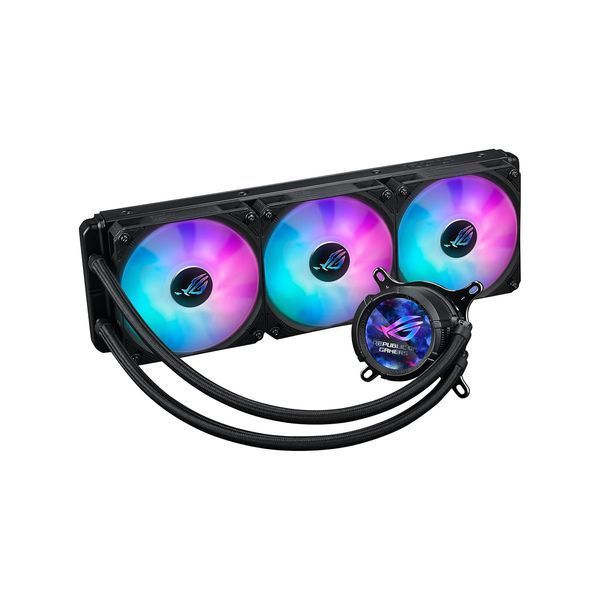 Кулер для процессора ASUS ROG STRIX LC III 360 ARGB LCD All-In-One CPU Liquid Cooler with LCD Display, Intel LGA 1851,1700,1200,115x, AMD AM5, AM4, ROG STRIX AF-12S ARGB Fan 3x120mm 800&ndash;2200rpm, Air Flow 70.38 CFM, 2.1" Full Color IPS LCD 32670 DOXYTERRA.md фото
