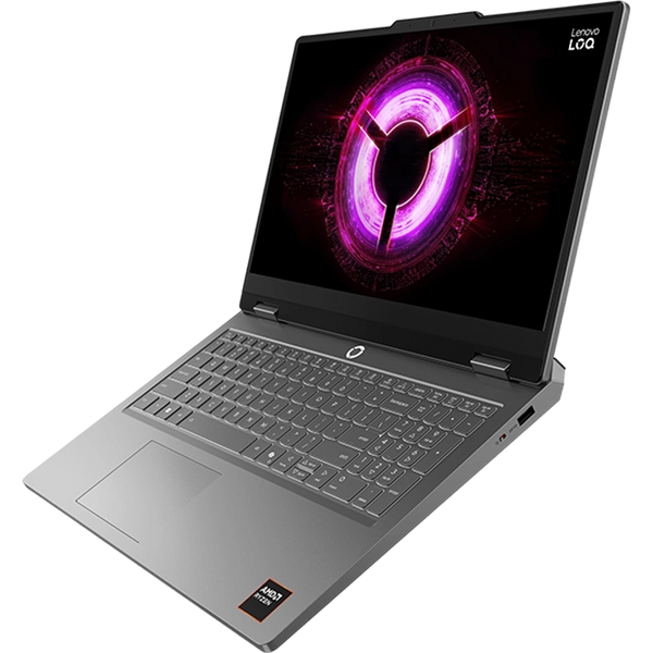 Laptop Lenovo 15.6 LOQ 15ARP11 Luna Grey, AMD Ryzen 5 150, 16Gb DDR5-4800, 512Gb, GeForce RTX 5050 8Gb, 15.6 IPS FHD (1920x1080) 144Hz AG, HDMI, Gbit Ethernet, 802.11ax, USB-C, USB-A, HD Web, Win11 Home SL RU, Illum Keyb, 83VA0039RK 269461 DOXYTERRA.md foto