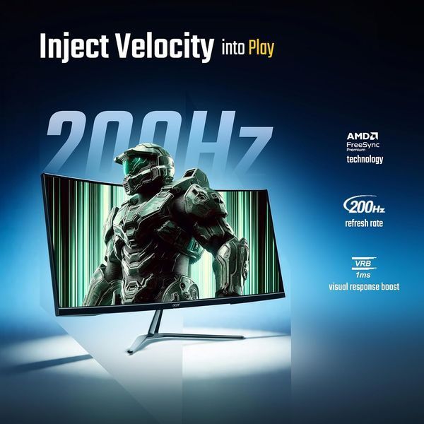 Monitor 34 ACER Nitro ED340CURX0bmiipx VA-Curved, 3440x1440 WQHD, 200Hz, 1msVRB, 250cd, DCR100M:1, DP+HDMI, Speakers 248193 DOXYTERRA.md foto