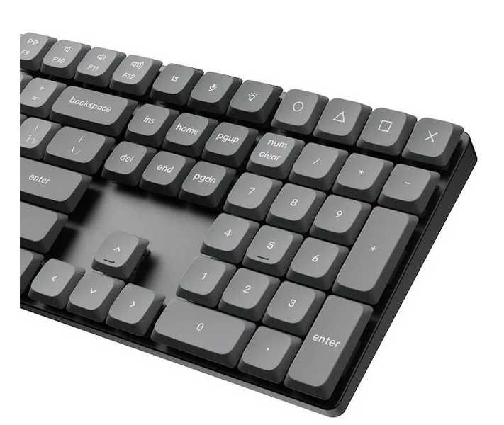 Tastatura mecanica Keychron K5 Max QMK/VIA Wireless Custom Mechanical Keyboard Russian Layout (K5M-B3-RU), Ultra-slim, Full Size layout, RGB Backlight, Gateron Low-Profile 2.0 Mechanical Brown Switch, 2.4GHz&Bluetooth, USB Type-C, gamer 33499 DOXYTERRA.md foto
