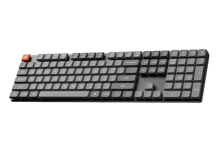 Tastatura mecanica Keychron K5 Max QMK/VIA Wireless Custom Mechanical Keyboard Russian Layout (K5M-B3-RU), Ultra-slim, Full Size layout, RGB Backlight, Gateron Low-Profile 2.0 Mechanical Brown Switch, 2.4GHz&Bluetooth, USB Type-C, gamer 33499 DOXYTERRA.md foto