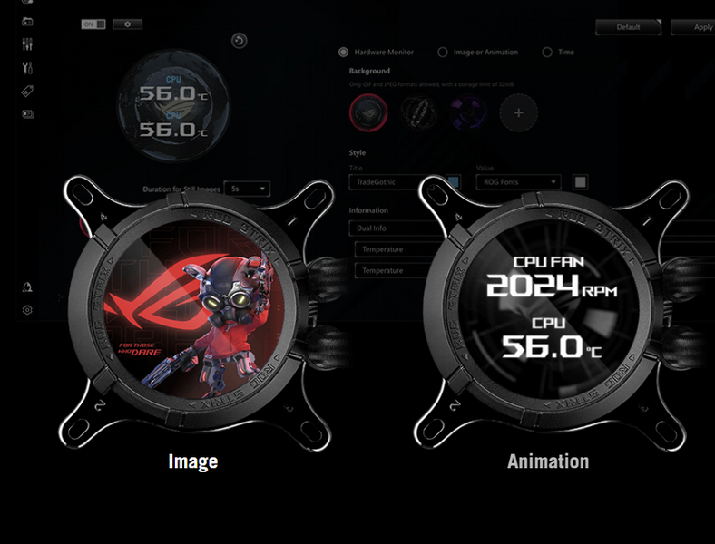Кулер для процессора ASUS ROG STRIX LC III 360 ARGB LCD All-In-One CPU Liquid Cooler with LCD Display, Intel LGA 1851,1700,1200,115x, AMD AM5, AM4, ROG STRIX AF-12S ARGB Fan 3x120mm 800&ndash;2200rpm, Air Flow 70.38 CFM, 2.1" Full Color IPS LCD 32670 DOXYTERRA.md фото