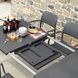 Set mobila de terasa masa Nardi LIBECCIO 160-220cm EXTENSIBLE + 8 fotolii Nardi BORA ANTRACITE 33362 foto 5 DOXYTERRA.md