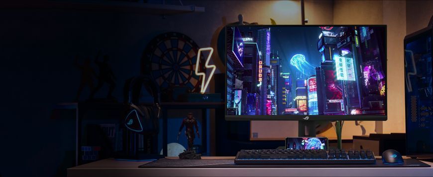 Monitor 27 ASUS ROG Strix XG27ACMG Fast IPS 2K Gaming Monitor WIDE 16:9, 0.233, 1ms, 270Hz, 400cd/m2, HDR400, DCI-P3 95%, FreeSync&G-Sync, Pivot, Contrast 1000:1,H:27-415kHz,V:48-270Hz, 2560x1440 QHD, HDMI v2.1/DP1.4/USB-C 33317 DOXYTERRA.md foto
