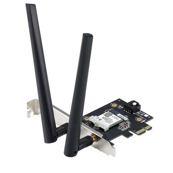 ASUS PCE-AXE5400 Dual Band PCI-E WiFi 6E (802.11ax), 2.4GHz/5GHz/6GHz, IEEE 802.11ax, Bluetooth 5.2, AX 5400 (574Mbps+2402Mbps+2402Mbps) (placa de retea wireless WiFi/сетевая карта WiFi беспроводная) 31241 фото