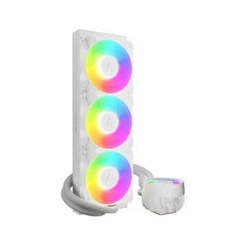 Водяное охлаждение Arctic Liquid Freezer III Pro 360 A-RGB White Multi Compatible All-In-One CPU Water Cooler, Intel 1851/1700 AMD AM5/AM4, VRM Fan A-RGB: 400&ndash;2500rpm, Pump: 800&ndash;2800rpm, 3x120mm P12 Pro A-RGB Fan 600&ndash;3000rpm, Airflow 77 cfm/131 m3/h, FDB, 32975 DOXYTERRA.md фото