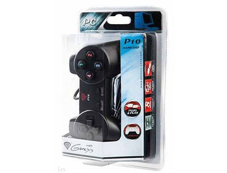 Genesis P10 Gamepad, 8-way controller, 12 buttons, for PC, 1.8m cable, USB 2.0 (accesoriu consola joc joystick gamepad/игровой манипулятор джойстик геймпад), www 23905 фото