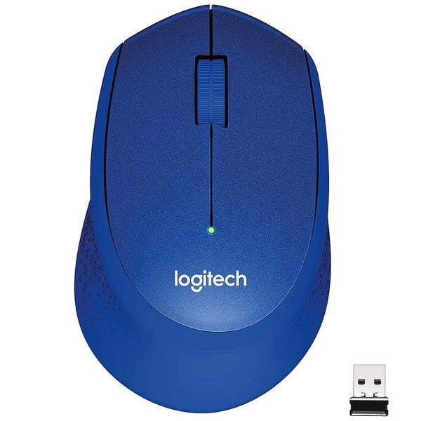 Мышь беспроводная компьютерная Logitech Wireless M330 Silent Plus Blue, Optical Mouse for Notebooks, nano receiver, Blue, 910-004910 28244 фото