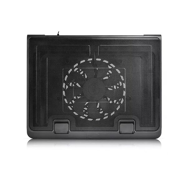 Stand pentru laptop Notebook Cooling Pad DEEPCOOL N180 FS, up to 17, 1 fan - 180mm with fan speed control button, 1150Â±10%RPM, 16~20 dBA, 84.7CFM, 2 viewing angles adjustable, Dual USB ports, Metal Mesh Panel, Hydro Bearing, Black 30034 foto