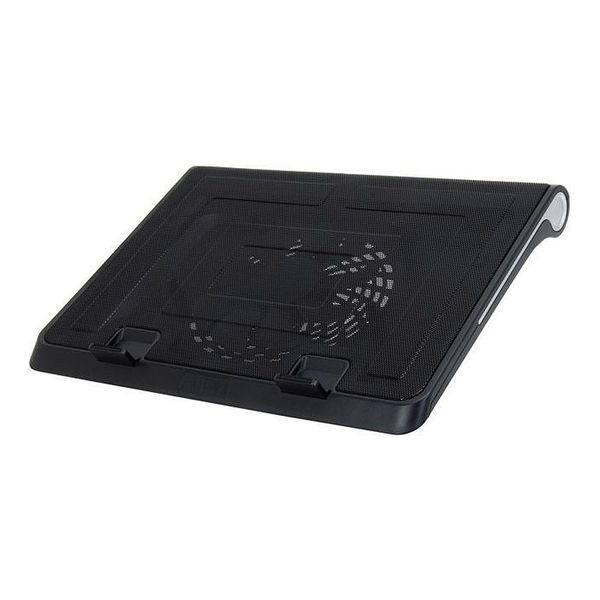 Stand pentru laptop Notebook Cooling Pad DEEPCOOL N180 FS, up to 17, 1 fan - 180mm with fan speed control button, 1150Â±10%RPM, 16~20 dBA, 84.7CFM, 2 viewing angles adjustable, Dual USB ports, Metal Mesh Panel, Hydro Bearing, Black 30034 foto