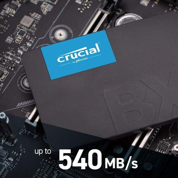 Внутрений высокоскоростной накопитель 2TB SSD 2.5" Crucial BX500 CT2000BX500SSD1, Read 550MB/s, Write 500MB/s, SATA III 6.0 Gbps 33456 DOXYTERRA.md фото