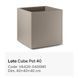 Ваза уличная LYXO Loto Pot 40x40x40(H) cm AGATA max 17kg VA420-0400M1+120NA (горшок, ваза для цветов уличная) 32263 фото 2 DOXYTERRA.md