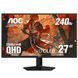 Monitor 27 AOC Q27G41ZDF Black, QD-OLED, 2560x1440 WQHD, 240Hz, AdaptiveSync, 0.03msGTG, 400cd, HDR10, HDMI+DP 245368 foto 1 DOXYTERRA.md