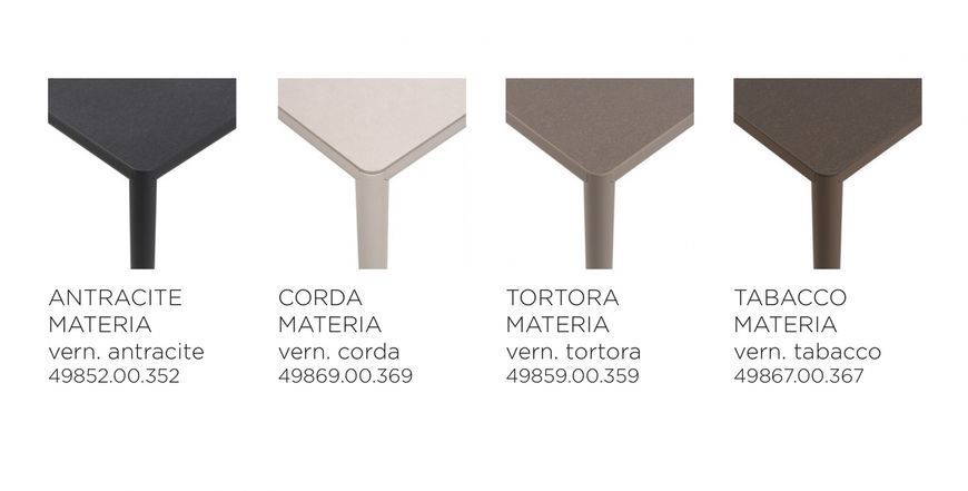 Стол Nardi PIAVE 80 torta materia vern. tortora 49859.00.359 (Стол ламинированный c алюминиевой базой для сада террасы балкон) 33073 DOXYTERRA.md фото