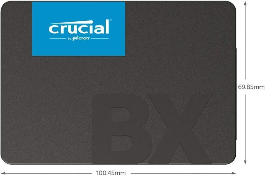 Внутрений высокоскоростной накопитель 2TB SSD 2.5" Crucial BX500 CT2000BX500SSD1, Read 550MB/s, Write 500MB/s, SATA III 6.0 Gbps 33456 DOXYTERRA.md фото