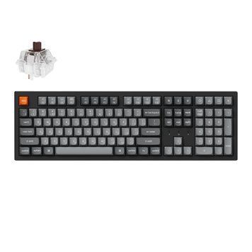 Tastatura mecanica Keychron K10 Max QMK Wireless Custom Mechanical Keyboard Russian Layout (K10M-H3-RU), Black, Full Size layout, RGB Backlight, Keychron Super Mechanical Brown Switch, Hot-Swap, 2.4GHz&Bluetooth, USB Type-C, gamer 33501 DOXYTERRA.md foto