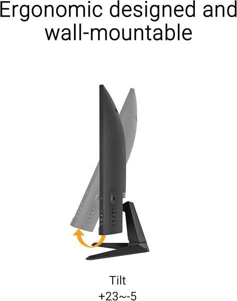 Монитор 31.5 ASUS TUF Gaming VG32WQ3B Curved 1500R 2K Fast VA Gaming Monitor WIDE 16:9, 0.272, 1ms, 180Hz, AMD FreeSync, Contrast 3500:1, DisplayPort: 267~267 KHz(H) / 48~180 Hz (V), 2560x1440 QHD, Speakers 2x2W, HDMI v2.0/Display Port 1.4 32672 DOXYTERRA.md фото