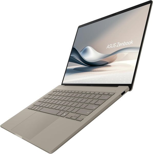 Laptop ASUS 14.0 Zenbook A14 OLED UX3407QA Zabriskie Beige, Qualcomm Snapdragon X X1-26-100, 16Gb, 512Gb, 14.0 OLED WUXGA (1920x1200) Glare, Qualcomm Adreno, HDMI, 802.11be, Bluetooth, USB4, USB-A, IR FHD Web, Win11 Home, Illum Keyb, UX3407QA-QD197W 239993 DOXYTERRA.md foto